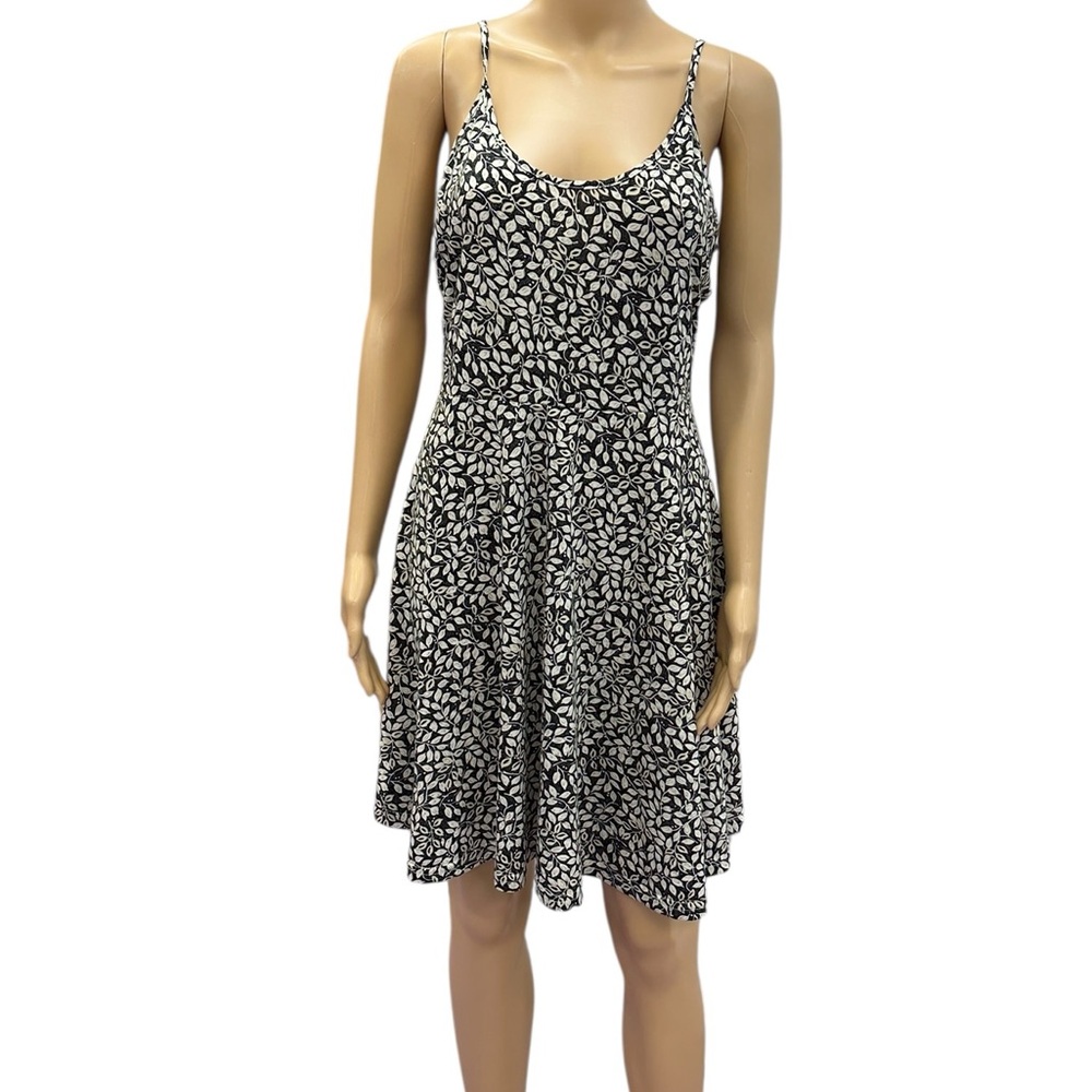 Acevog 2025 Adjustable Spaghetti Strap Boho Floral Fit Flare Dress Womens Large